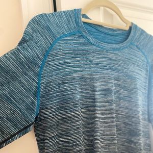 Lululemon Long Sleeve Tee Blue-Black ombré